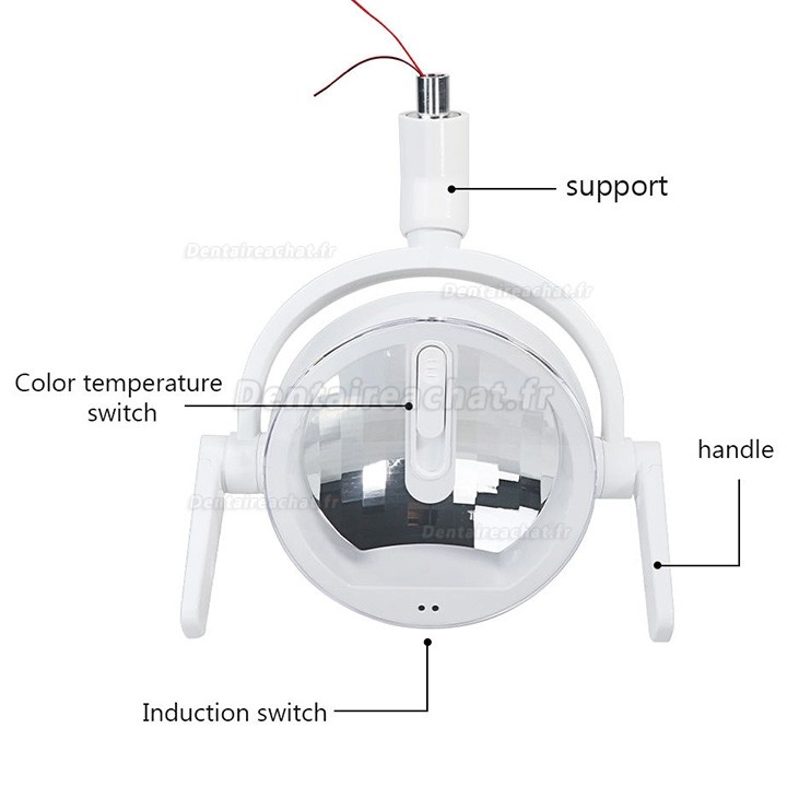 Lampe LED pour fauteuil dentaire, &eacute;clairage buccal bicolore 15 W